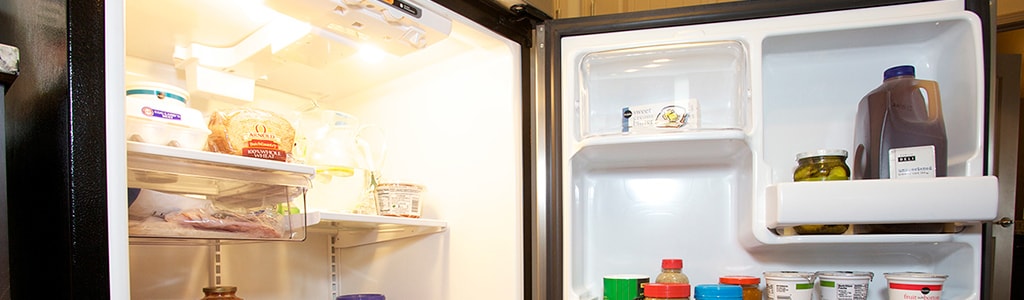open refrigerator