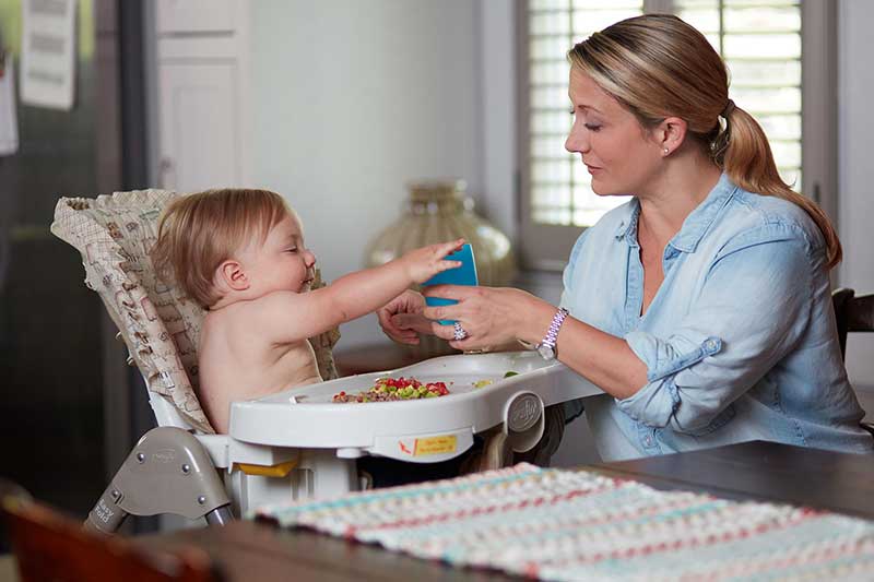 13 month old reaching for water cup