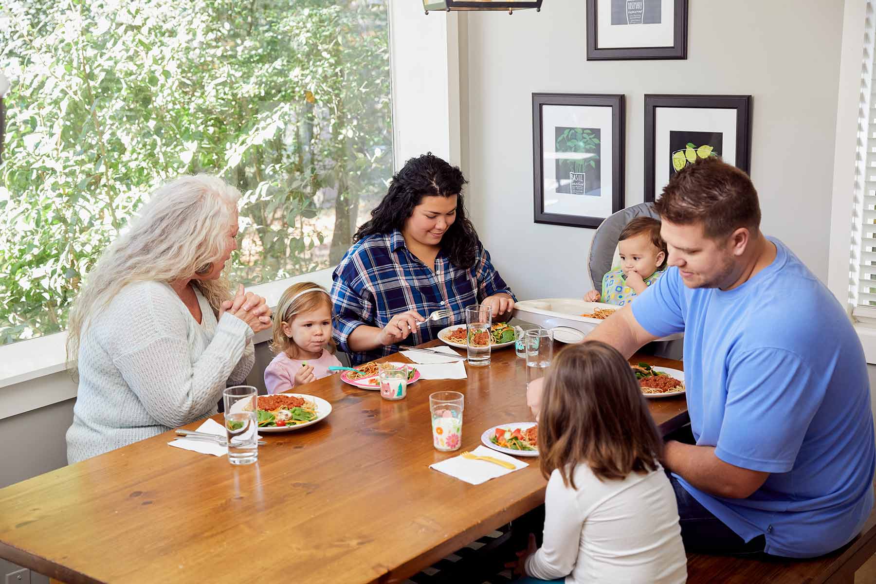 Family Dinner At Home