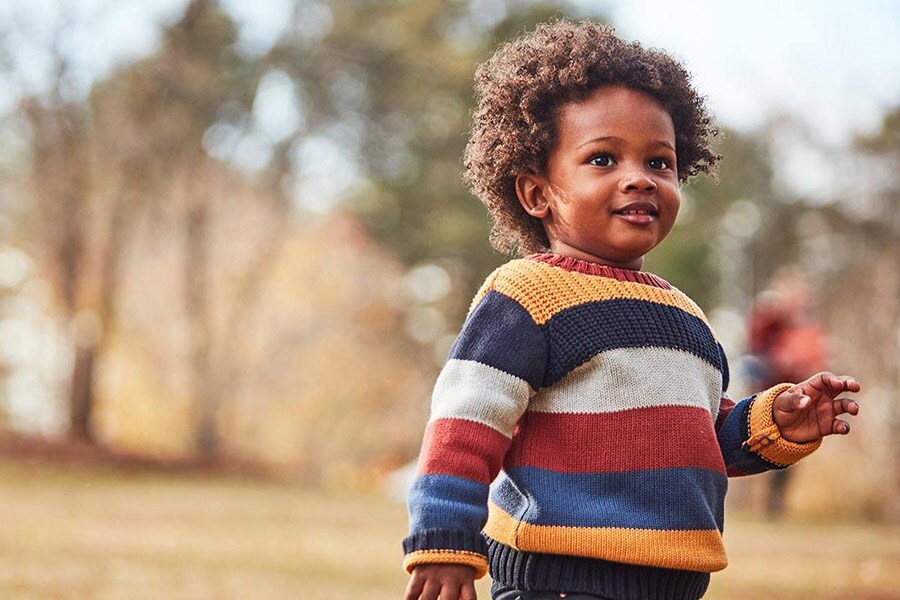 Toddler boy in the park