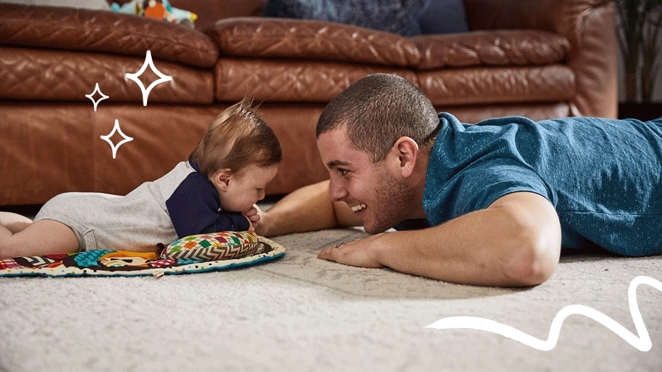 Tummy Time at 2 Months, 2-Month-Old Tummy Time