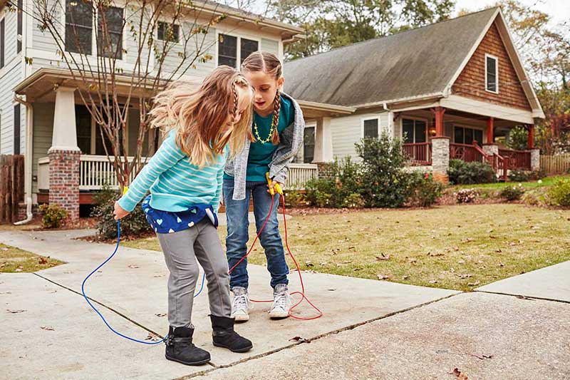 girls jumping rope