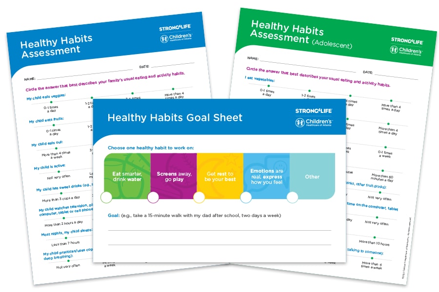 Healthy habits handouts