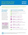 Preview of the downloadable printable of the Grounding Your Body and Mind tip sheet