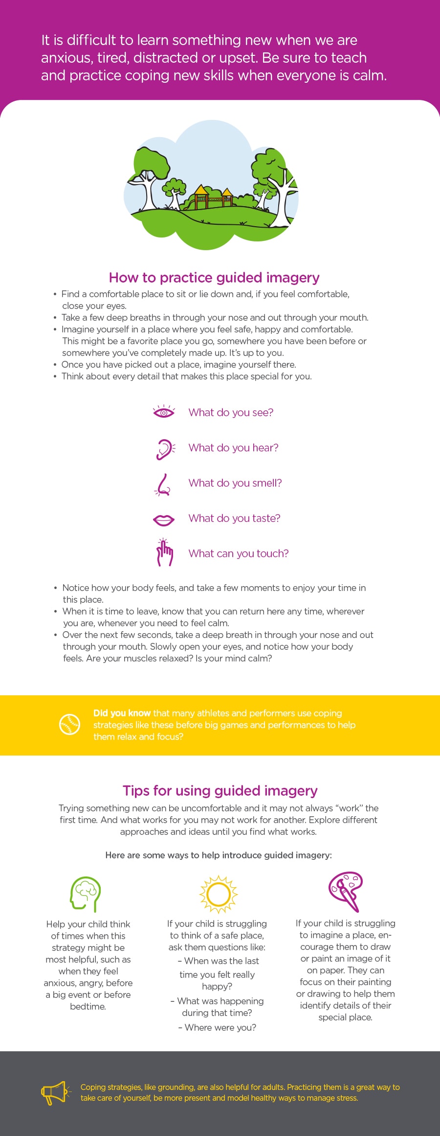 guided imagery tip sheet