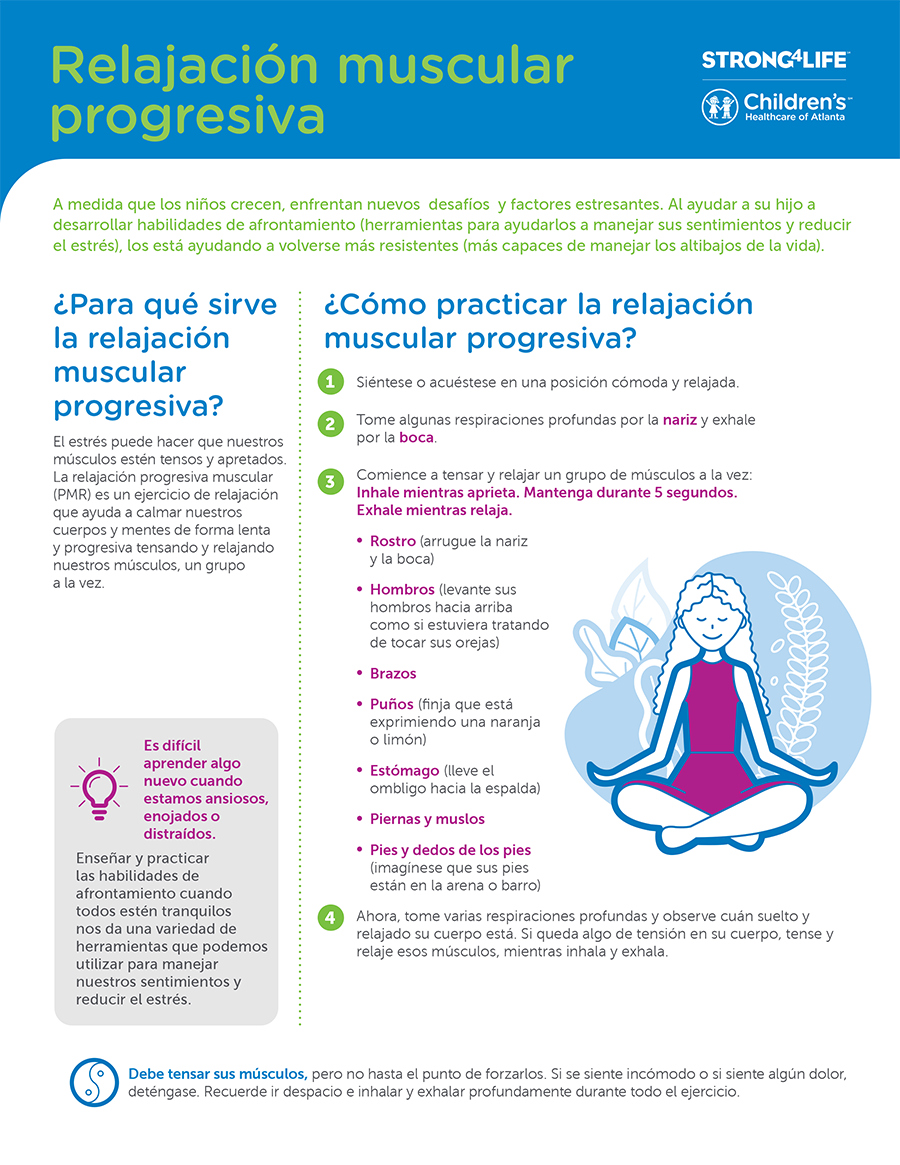 Practicar la relajación muscular progresiva