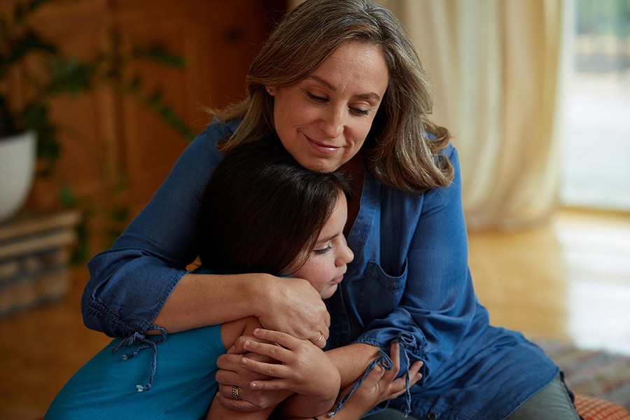 mom thanking daughter