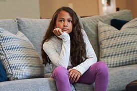 Tween girl, bored at home
