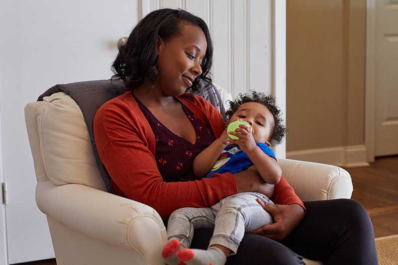 bottle feeding a 12 month old