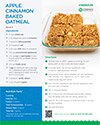 Preview of the apple cinnamon baked oatmeal recipe card