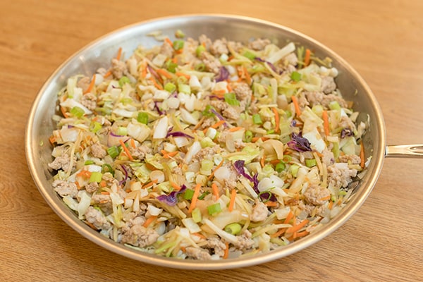 A photo of the egg roll in a bowl recipe.