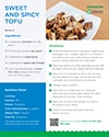 Screen grab of our free, downloadable sweet and spicy tofu recipe