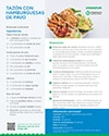 Vista previa de la receta del tazón de hamburguesa de pavo
