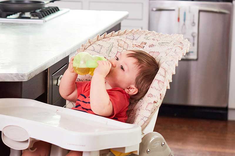 12 month old drinking juice