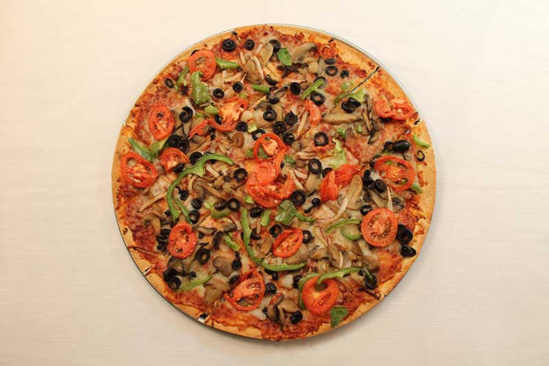 Pizza loaded with Veggies