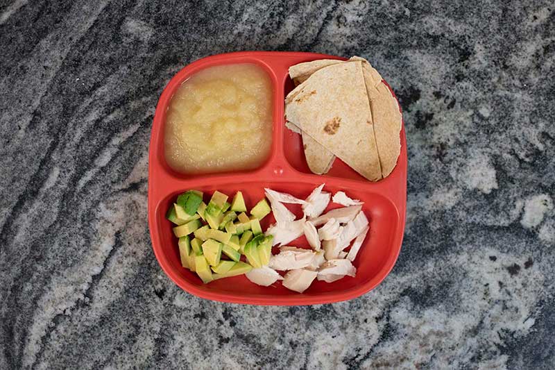 Toddler lunch for breakfast