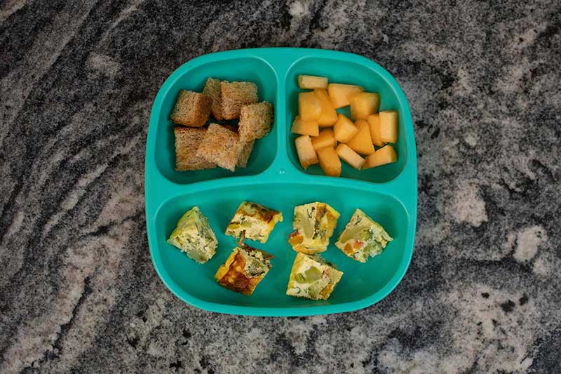 Veggie egg muffins for toddlers