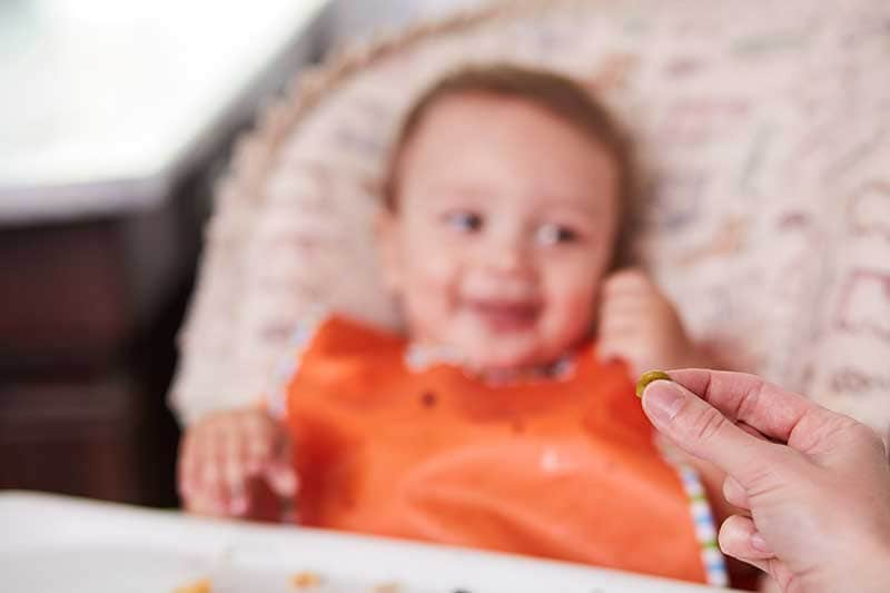 Pinching peas for infrant