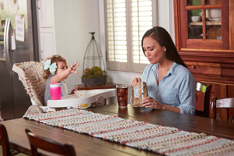 daughter wanting mom's junk food